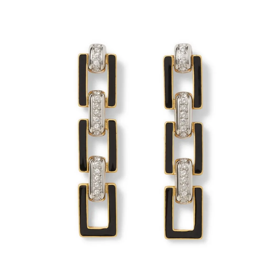 Earrings*The Met Store European Buckle Enamel Drop Earrings
