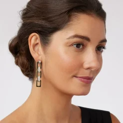 Earrings*The Met Store European Buckle Enamel Drop Earrings
