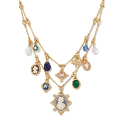 Jewelry Sets*The Met Store European Cameo Charm Necklace and Drop Earrings Set