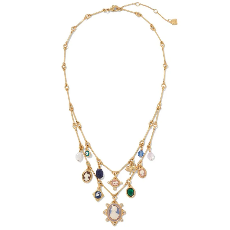 Jewelry Sets*The Met Store European Cameo Charm Necklace and Drop Earrings Set