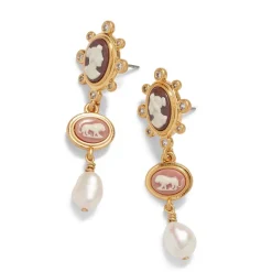 Earrings*The Met Store European Cameo Drop Earrings