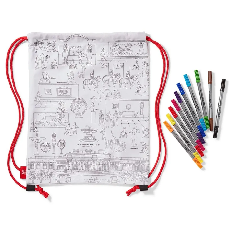 Art Supplies & Easels*The Met Store Favorite Galleries of The Met Color & Learn Washable Kids' Drawstring Backpack