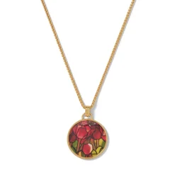 Necklaces*The Met Store Favrile Tulip Enamel Pendant Necklace