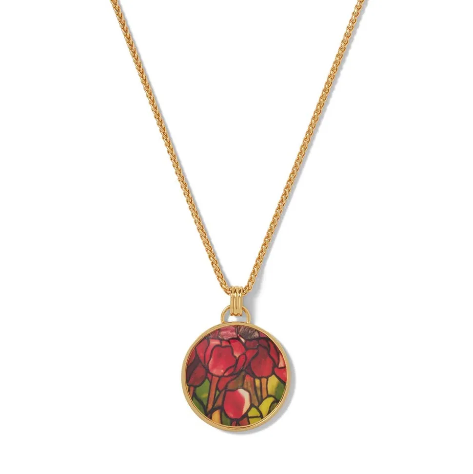 Necklaces*The Met Store Favrile Tulip Enamel Pendant Necklace