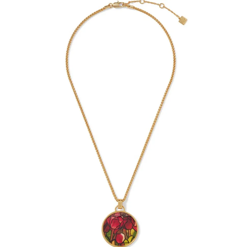 Necklaces*The Met Store Favrile Tulip Enamel Pendant Necklace