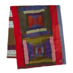 Scarves & Wraps*The Met Store Gee's Bend Pettway Quilt Design Oblong Silk Scarf
