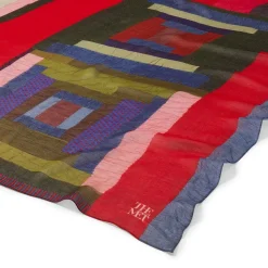 Scarves & Wraps*The Met Store Gee's Bend Pettway Quilt Design Oblong Silk Scarf