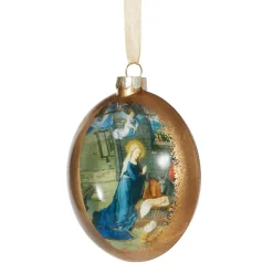 Ornaments*The Met Store Gerard David Nativity Scene Glass Disc Ornament
