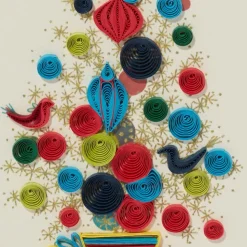 Holiday Cards*The Met Store Golden Christmas Tree Quilled Holiday Card