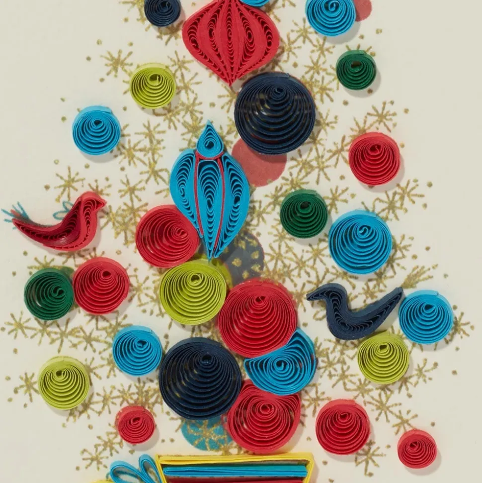Holiday Cards*The Met Store Golden Christmas Tree Quilled Holiday Card