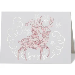 Holiday Cards*The Met Store Gordon: Santa Riding Reindeer Fine Holiday Cards