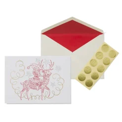 Holiday Cards*The Met Store Gordon: Santa Riding Reindeer Fine Holiday Cards