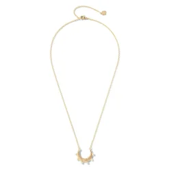 Necklaces*The Met Store Hammered Crescent Pearl Pendant Necklace