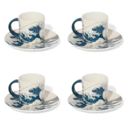 Tableware*The Met Store Hokusai Great Wave Espresso Cup and Saucer