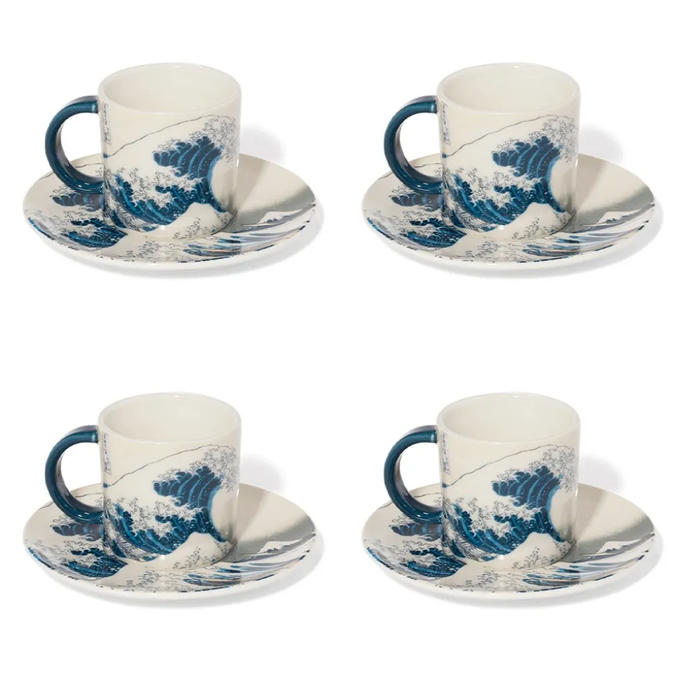 Tableware*The Met Store Hokusai Great Wave Espresso Cup and Saucer