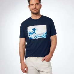 Clothing*The Met Store Hokusai Great Wave Tee White