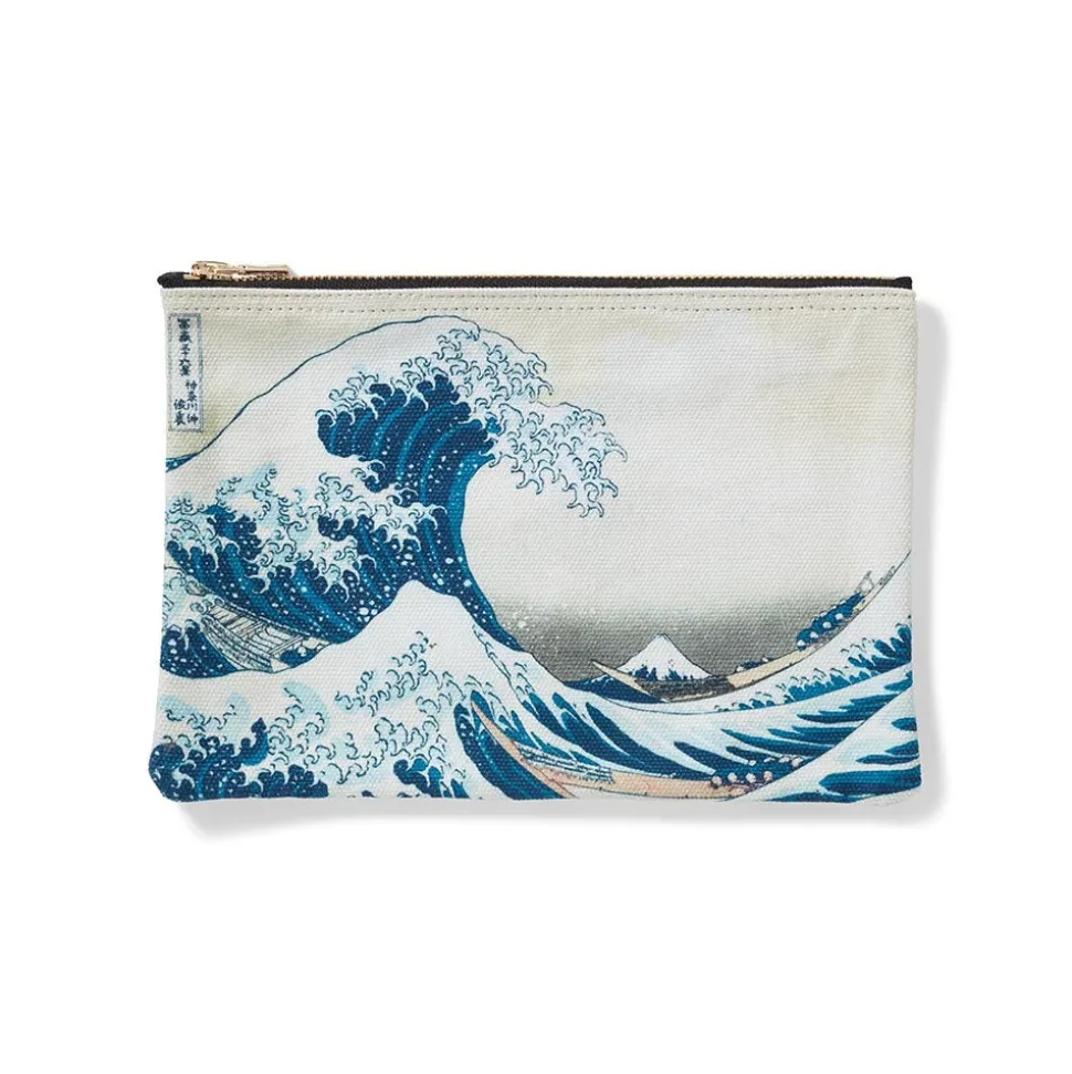 Bags*The Met Store Hokusai Great Wave Zip Pouch