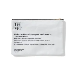 Bags*The Met Store Hokusai Great Wave Zip Pouch