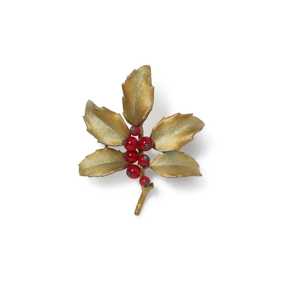 Pins & Brooches*The Met Store Holly Berry Jade Brooch