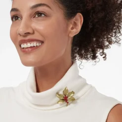 Pins & Brooches*The Met Store Holly Berry Jade Brooch
