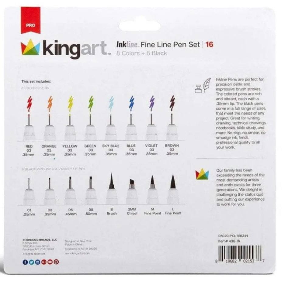 Art Supplies & Easels*The Met Store Inkline Fine Line Pen Set