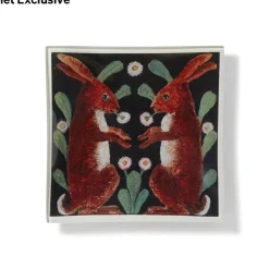 Decorative Accents*The Met Store John Derian Two Hares Decoupage Vide Poche
