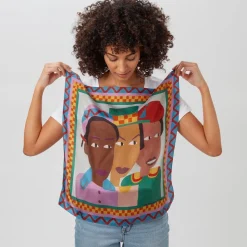 Scarves & Wraps*The Met Store Johnson Three Children Silk Neckerchief