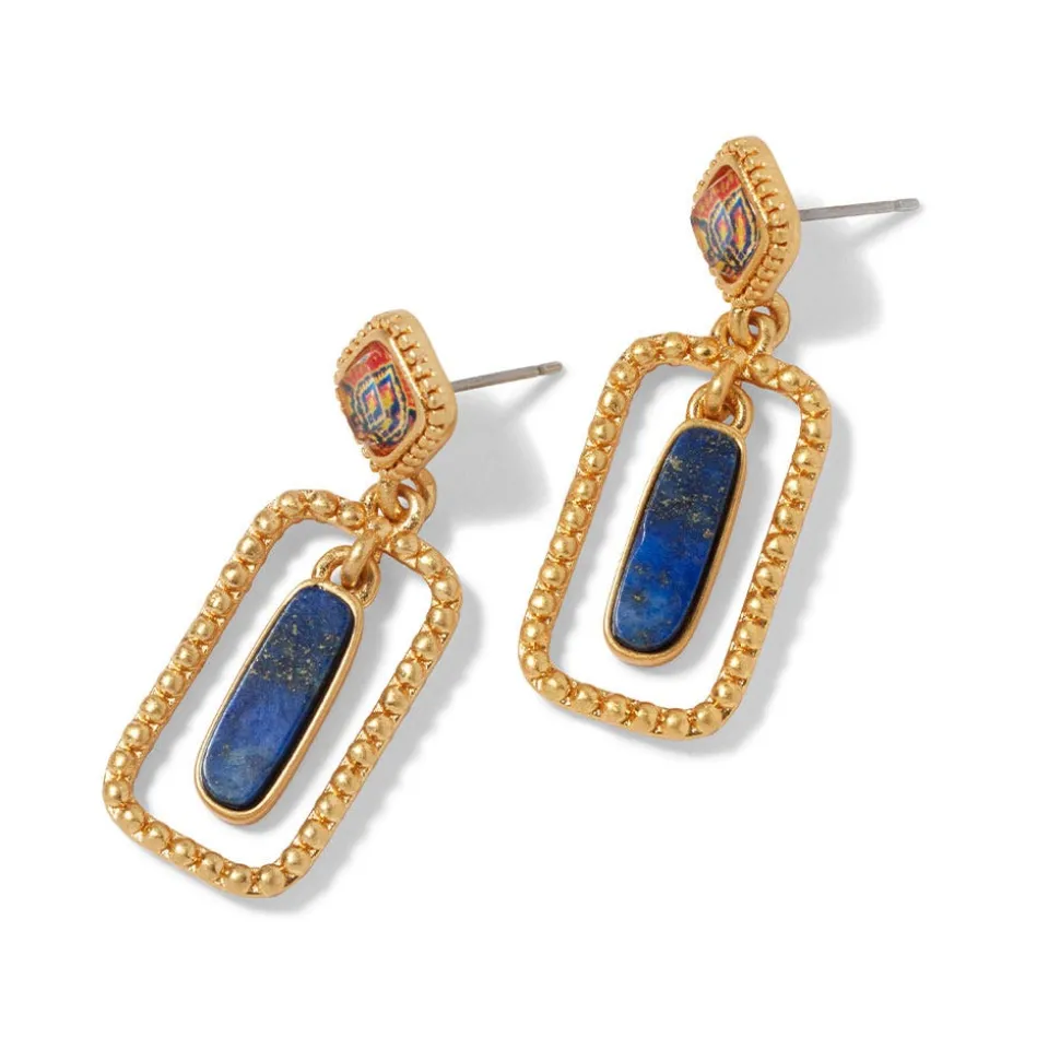 Earrings*The Met Store Kashan Carpet Rectangular Drop Earrings