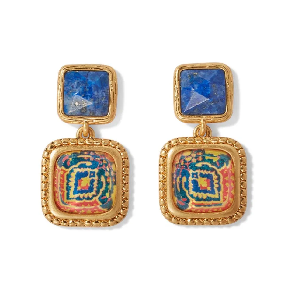 Earrings*The Met Store Kashan Carpet Square Drop Earrings