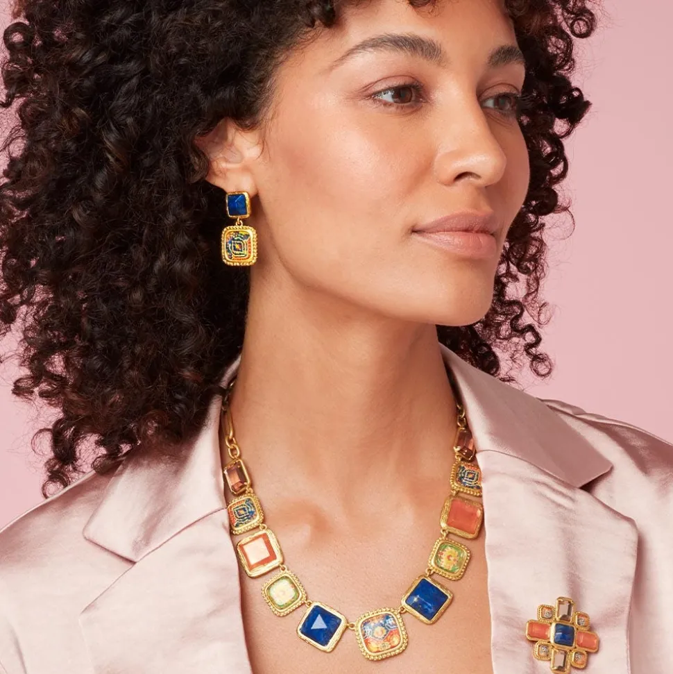 Earrings*The Met Store Kashan Carpet Square Drop Earrings