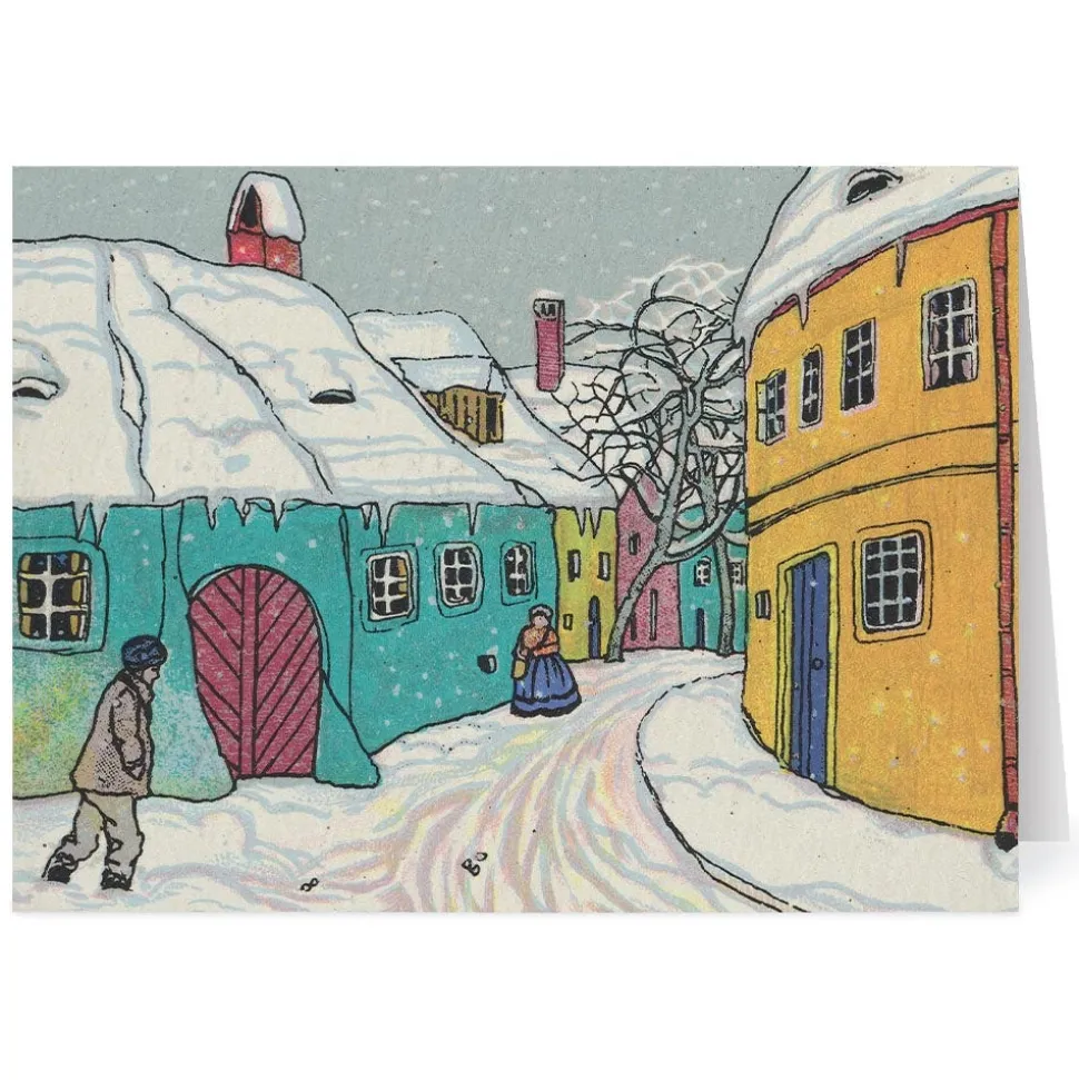 Holiday Cards*The Met Store Krenek: Houses in the Snow Holiday Cards
