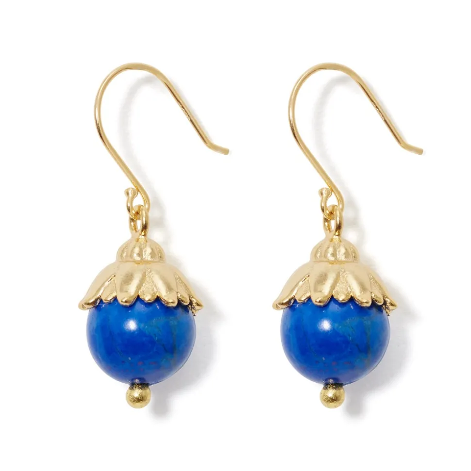 Earrings*The Met Store Lotus Bead Drop Earrings