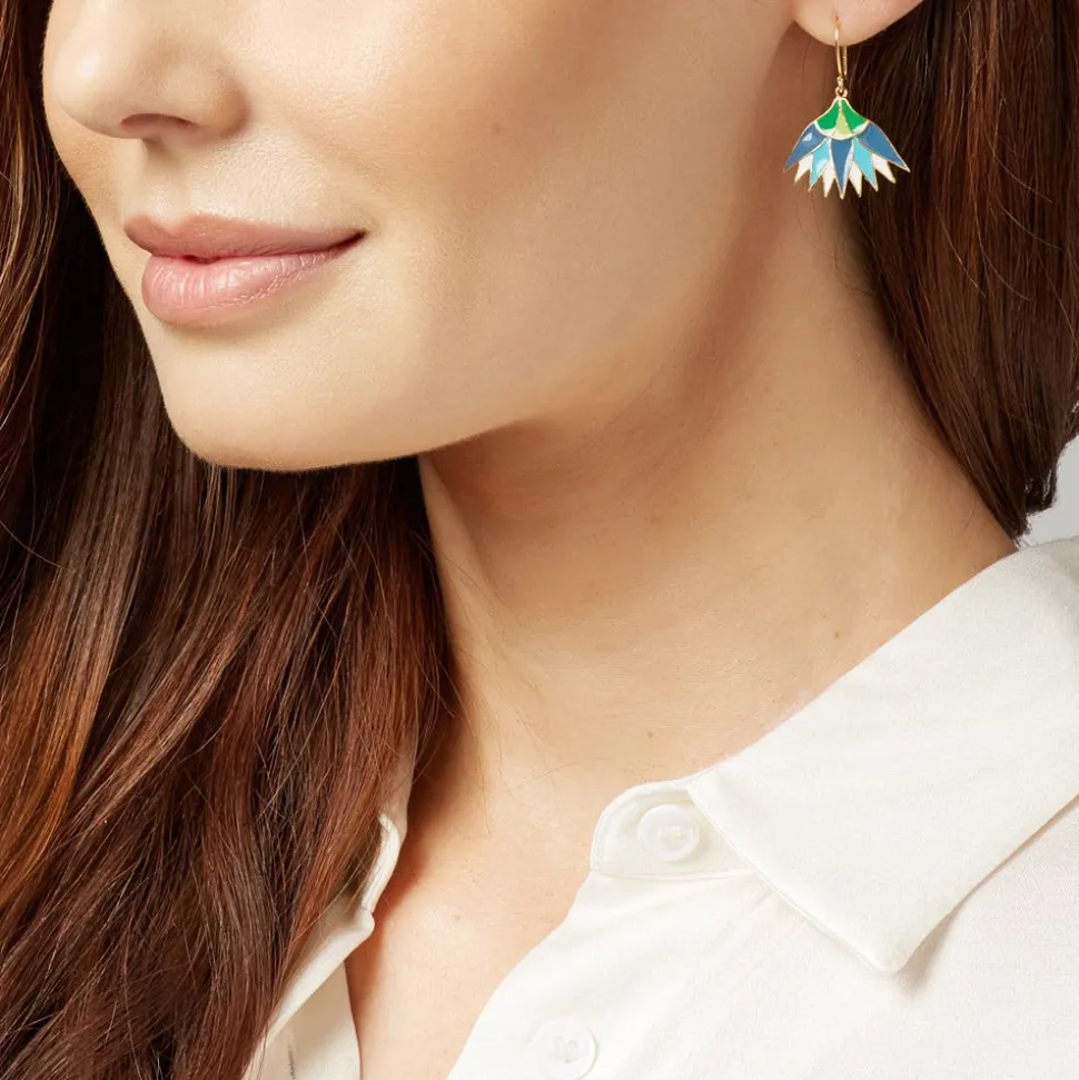 Earrings*The Met Store Lotus Blossom Drop Earrings