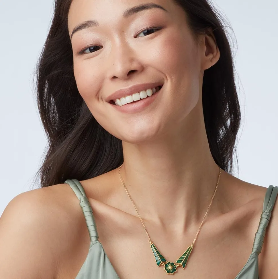 Necklaces*The Met Store Lotus Pagoda Plique-à-Jour Pendant Necklace