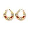 Earrings*The Met Store Medieval Stone Crescent Hoop Earrings