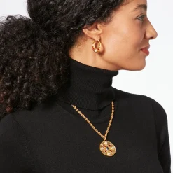 Earrings*The Met Store Medieval Stone Crescent Hoop Earrings