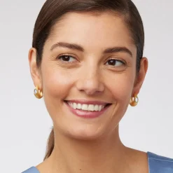 Earrings*The Met Store Medieval Stone Hoop Earrings