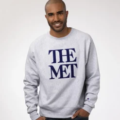 Clothing*The Met Store Met Logo Appliquéd Unisex Champion® Sweatshirt