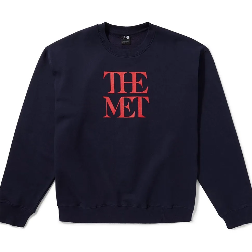 Clothing*The Met Store Met Logo Crew Neck Sweatshirt