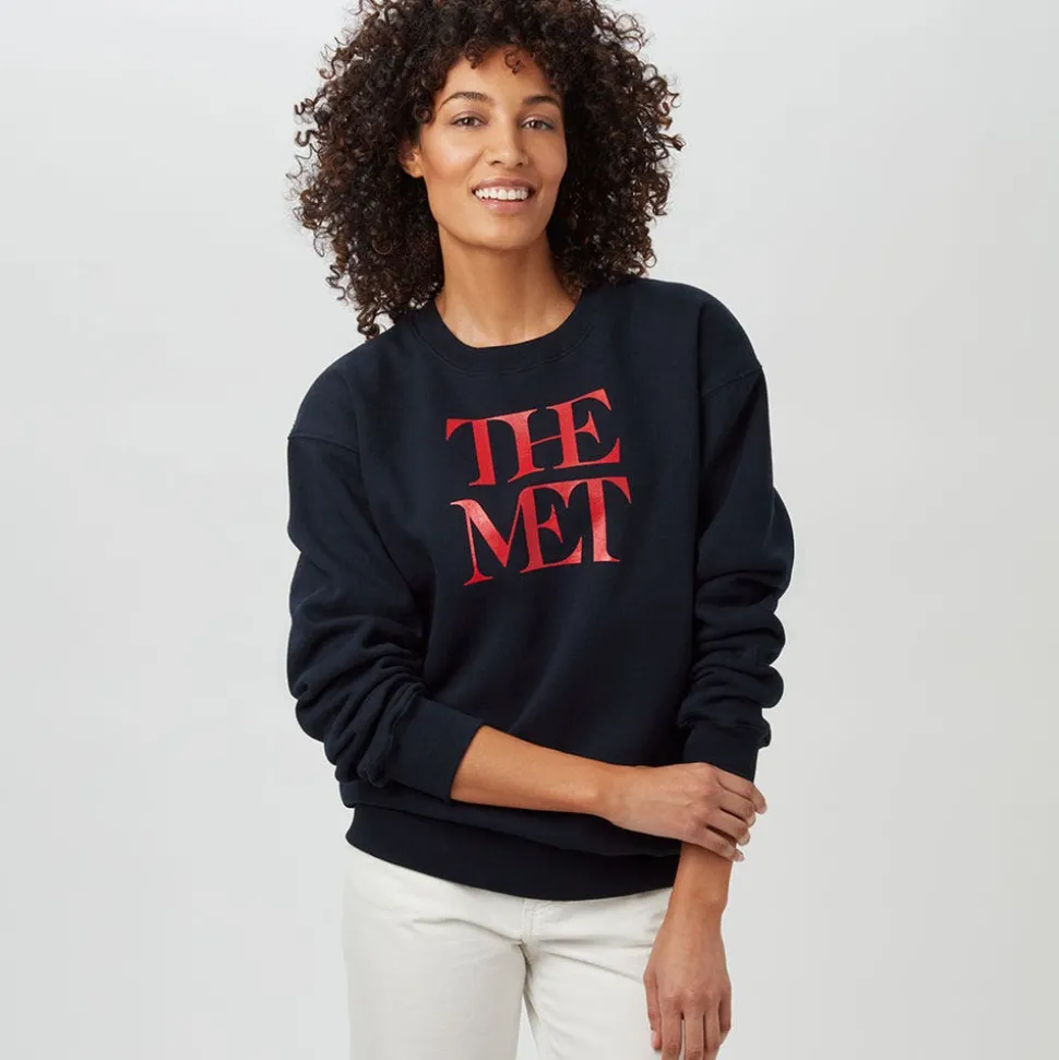 Clothing*The Met Store Met Logo Crew Neck Sweatshirt
