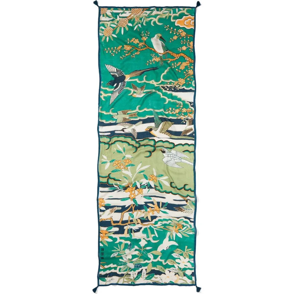 Scarves & Wraps*The Met Store Ming Birds and Flowering Branches Oversize Oblong Scarf
