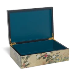 Decorative Accents*The Met Store Momoyama Cranes and Flowers Lacquer Box