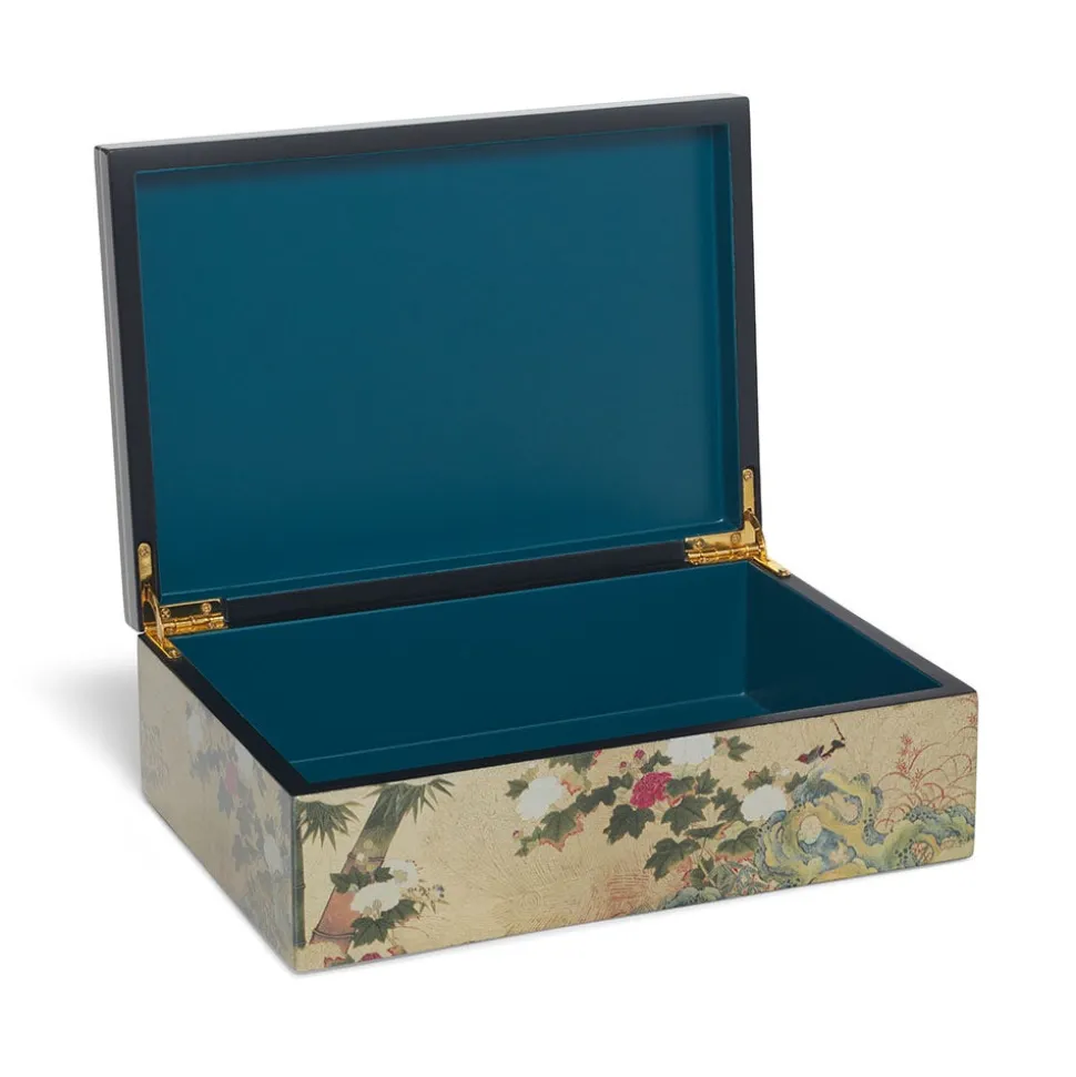 Decorative Accents*The Met Store Momoyama Cranes and Flowers Lacquer Box