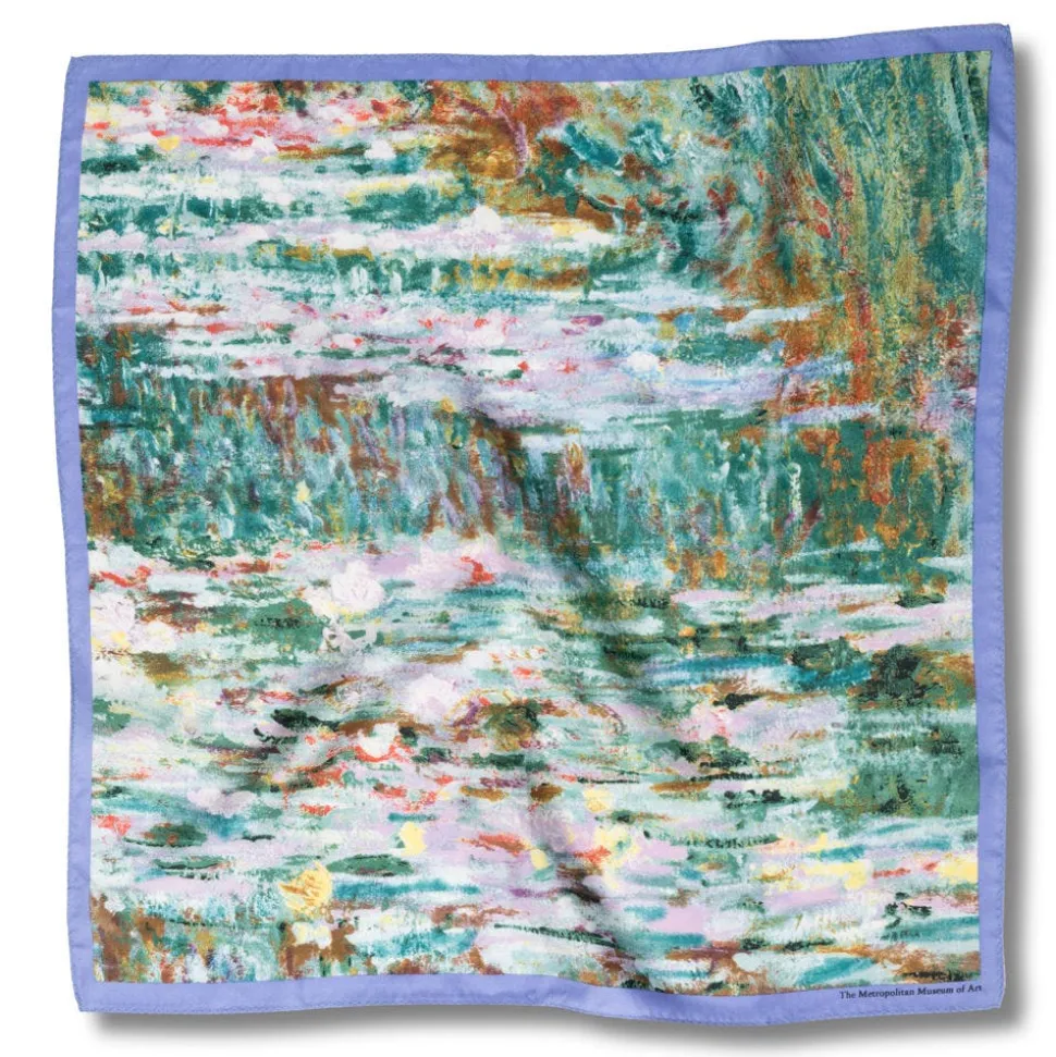 Scarves & Wraps*The Met Store Monet Bridge and Water Lilies Silk Neckerchief