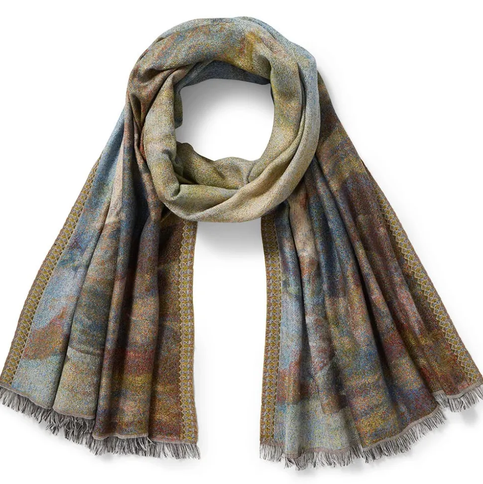 Scarves & Wraps*The Met Store Monet Bridge and Water Lilies Shawl