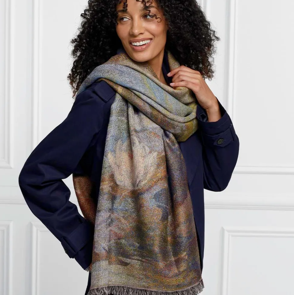 Scarves & Wraps*The Met Store Monet Bridge and Water Lilies Shawl