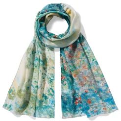 Scarves & Wraps*The Met Store Monet Garden at Argenteuil Oblong Silk Scarf
