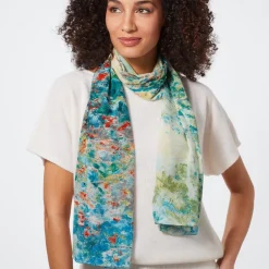 Scarves & Wraps*The Met Store Monet Garden at Argenteuil Oblong Silk Scarf