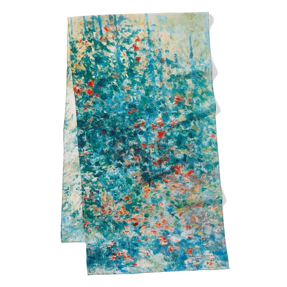 Scarves & Wraps*The Met Store Monet Garden at Argenteuil Oblong Silk Scarf