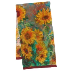 Scarves & Wraps*The Met Store Monet Sunflowers Oblong Silk Scarf
